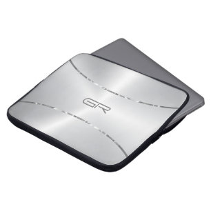 Housse Pour Ordinateur Portable Tige Arrière - plan argent accent