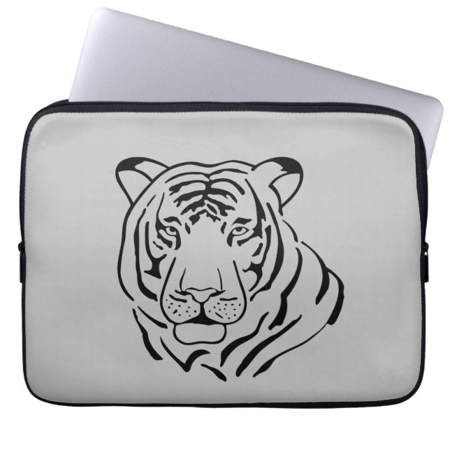 Housse Pour Ordinateur Portable Tigre Gratiffi (Devant)
