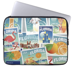 Housse Pour Ordinateur Portable Timbres de la Floride
