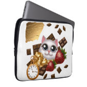 Housse Pour Ordinateur Portable "Time, Traitements, et Whiskers Collection" (Devant droit)
