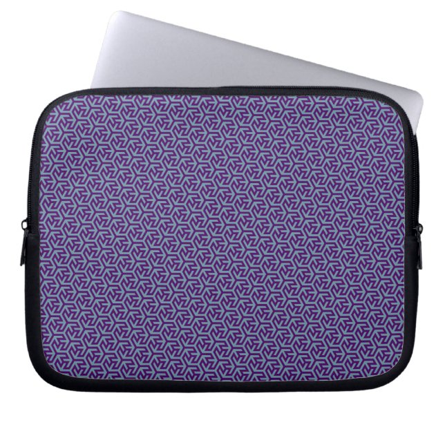 Housse Pour Ordinateur Portable Tissage Hexagonal Royal (Devant)