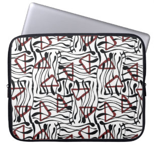 Housse Pour Ordinateur Portable Tissu géométrique : Design Motif artistique.