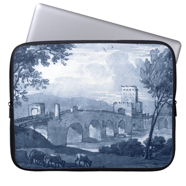 Housse Pour Ordinateur Portable Toile pastorale - Pont (Devant)
