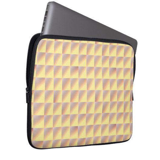 Housse Pour Ordinateur Portable Tone-on-tone squares. (Devant droit)