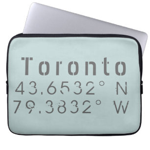 Housse Pour Ordinateur Portable Toronto Latitude Longitude