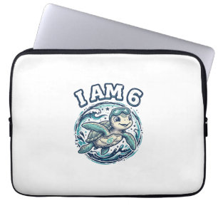 Housse Pour Ordinateur Portable Tortue de mer mignonne Je suis un t-shirt vintage 