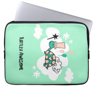 Housse Pour Ordinateur Portable Tortue Lover Aux Nuages