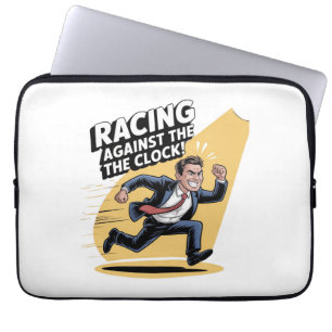Housse Pour Ordinateur Portable Toujours courir contre l'horloge