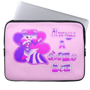 Housse Pour Ordinateur Portable Toujours une reine abeille poche portable rose pâl