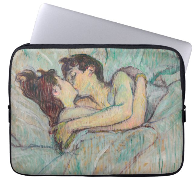 Housse Pour Ordinateur Portable Toulouse-Lautrec - En Lit, Baiser (Devant)
