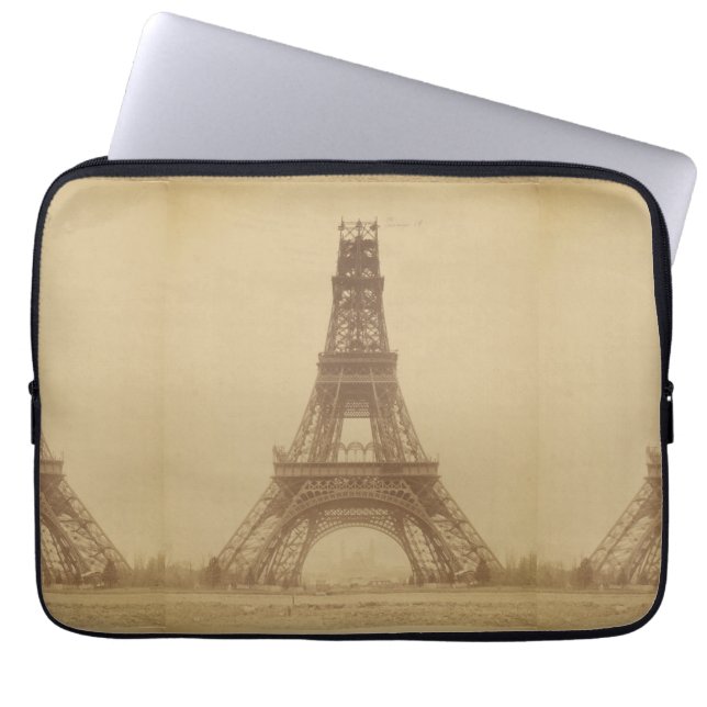 Housse Pour Ordinateur Portable Tour Eiffel en construction 1888 (Devant)
