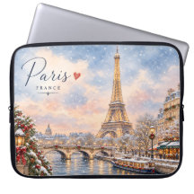 Tour Eiffel Noël Hiver Rivière seine dans la neige