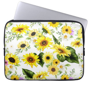 Housse Pour Ordinateur Portable Tournesol d'aquarelle 7