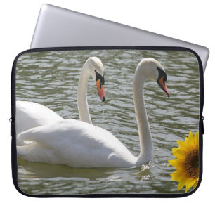 Housse Pour Ordinateur Portable Tournesol de cygne à manche pour ordinateur portab
