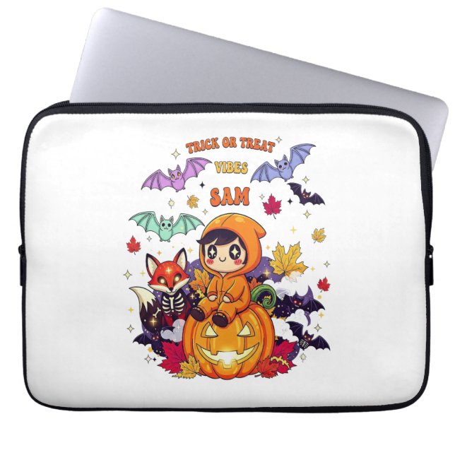 Housse Pour Ordinateur Portable Tous Réservés Pour Halloween Professeur Ghost (Devant)