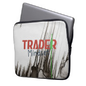 Housse Pour Ordinateur Portable Trader Mindset – Discipline, Focus, Trading Psycho (devant gauche)