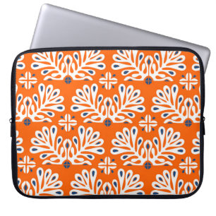 Housse Pour Ordinateur Portable Tradition scandinave : Mosaïque florale ethnique.