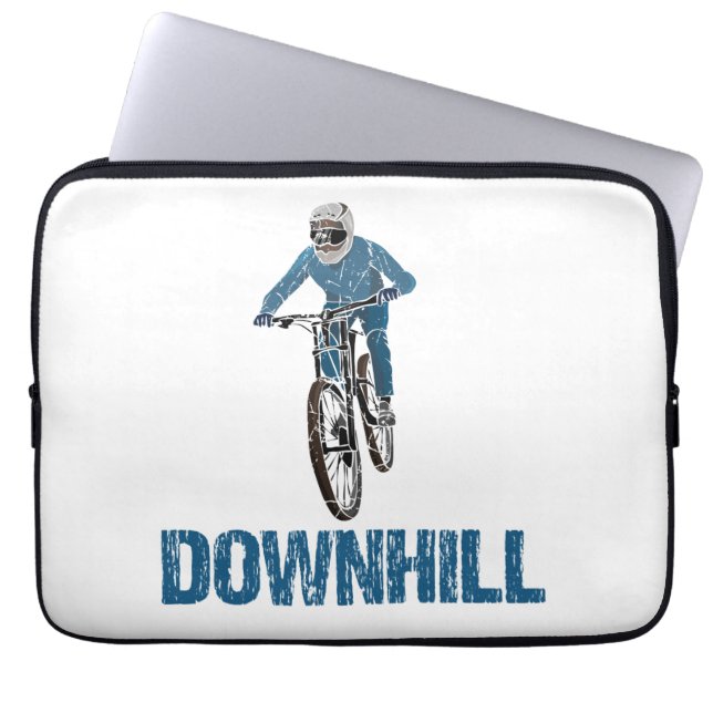 Housse Pour Ordinateur Portable Trail Mountain Biker Downhill (Devant)