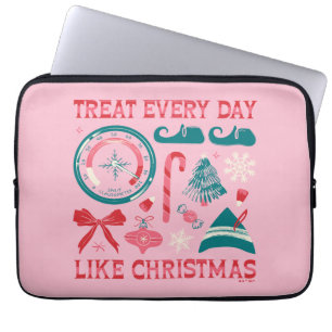 Housse Pour Ordinateur Portable Traiter chaque jour comme Noël