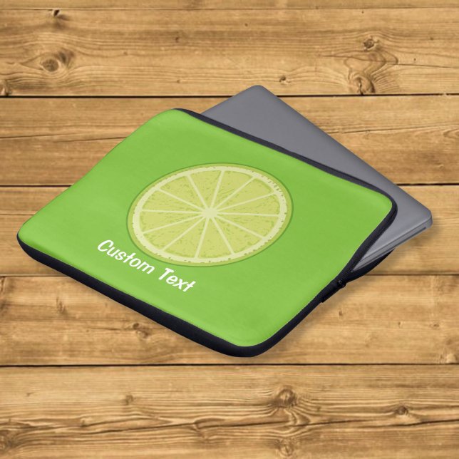 Housse Pour Ordinateur Portable Tranche de citron vert (Créateur téléchargé)