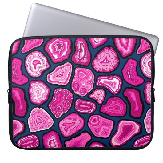 Housse Pour Ordinateur Portable Tranches d'agneau rose (Devant)