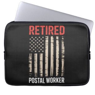 Housse Pour Ordinateur Portable Travailleur postal à la retraite Retraite