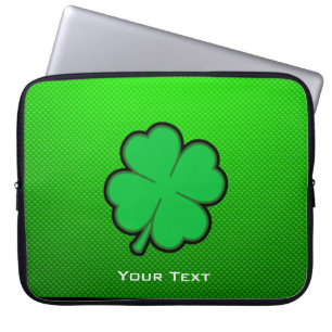 Housse Pour Ordinateur Portable Trèfle de feuille du vert quatre