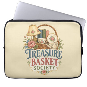 Housse Pour Ordinateur Portable Trésor Corbeille Société Cottagecore