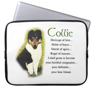 Housse Pour Ordinateur Portable Tri Color Rough Collie Puppy