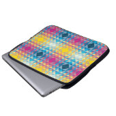 Housse pour ordinateur portable - Triangles à imag (Devant bas)