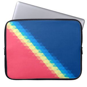 Housse Pour Ordinateur Portable triangles colorés de dun urbain cool illustrés en