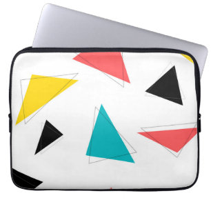 Housse Pour Ordinateur Portable triangles cool, uniques, tendance, urbains colorés