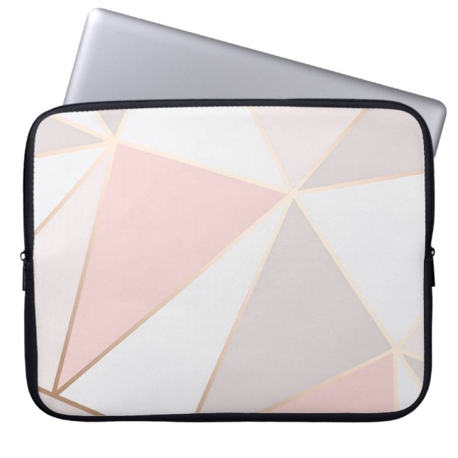 Housse Pour Ordinateur Portable Triangles géométriques modernes (Devant)