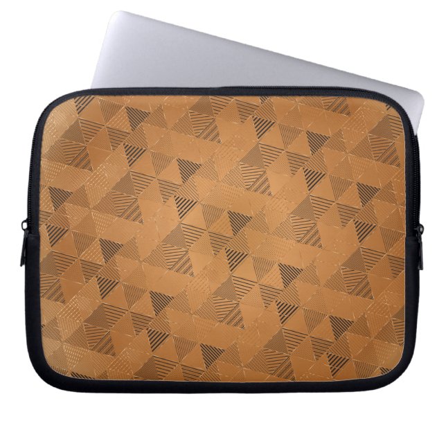 Housse Pour Ordinateur Portable Triangles Motif 5 (Devant)