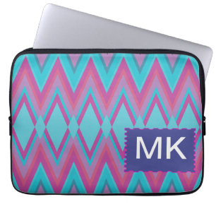 Housse Pour Ordinateur Portable Tribal pourpre et Aqua