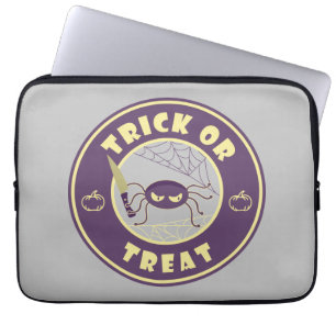 Housse Pour Ordinateur Portable Trick ou traiter l'araignée halloween style Starbu