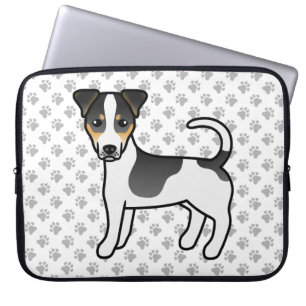 Housse Pour Ordinateur Portable Tricolor Smooth Coat Jack Russell Terrier Chien