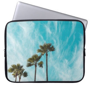 Housse Pour Ordinateur Portable Trois feuilles vertes sous les nuages