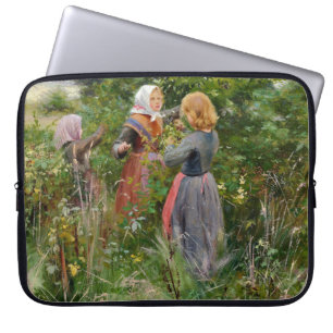 Housse Pour Ordinateur Portable Trois filles cueillent des Blackberry (par Brendek