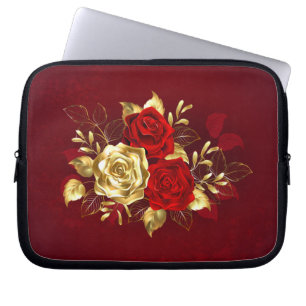 Housse Pour Ordinateur Portable Trois Roses de bijoux