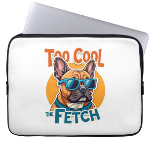 Housse Pour Ordinateur Portable Trop Cool pour Fetch Bouledogue Français Lunettes