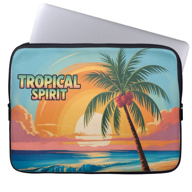 Housse Pour Ordinateur Portable Tropical Spirit (Devant)