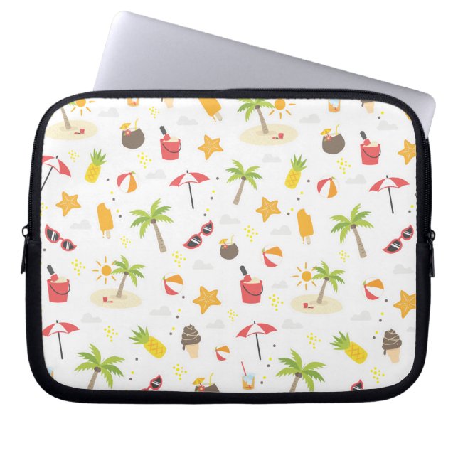 Housse Pour Ordinateur Portable Tropical Summer Beach Vacances Motif Design (Devant)