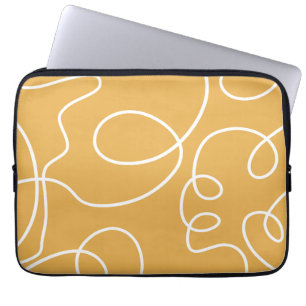 Housse Pour Ordinateur Portable Trucs de pinceau Jaune moderne minimaliste