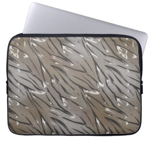 Housse Pour Ordinateur Portable Tuile de verre 3D tigre liquide zèbre peau cuir