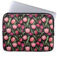 Tulipe florale rose et rouge