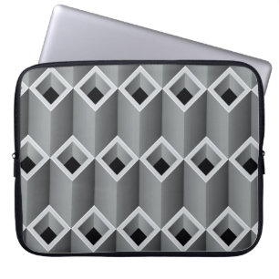 Housse Pour Ordinateur Portable Tuyaux gris les uns sur les autres - backgro sans