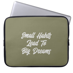 Housse Pour Ordinateur Portable Typographie cool Citation de texte inspiré Hommes