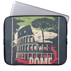 Housse Pour Ordinateur Portable Typographie de Rome : Poster Tour Eiffel.