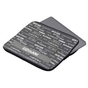 Housse Pour Ordinateur Portable Typographie du restaurant italien Pizza